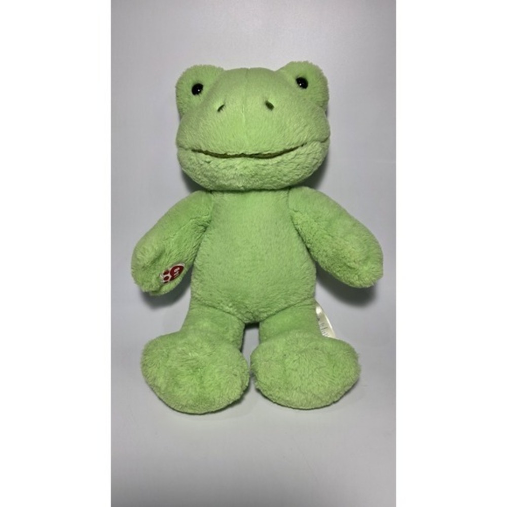 Build A‎ Bear Spring Green Frog 16" Plush  BAB 2021